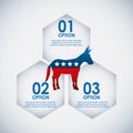 Democrat party usa isolated icon