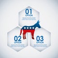 Democrat party usa isolated icon Royalty Free Stock Photo