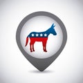 Democrat party usa isolated icon