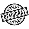 Democrat rubber stamp Royalty Free Stock Photo