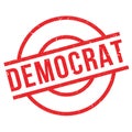 Democrat rubber stamp Royalty Free Stock Photo