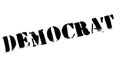 Democrat stamp rubber grunge