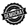 Democrat stamp rubber grunge