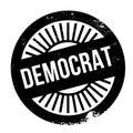 Democrat stamp rubber grunge