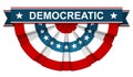 Democratic on American flag