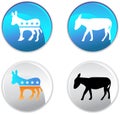 Democratic Party Buttons Royalty Free Stock Photo