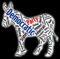 Democratic Party word cloud Royalty Free Stock Photo