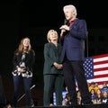 Democratic Presidential Candidate Hillary Clinton Campaigns In Las Vegas, Nevada Royalty Free Stock Photo