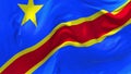 249. The Democratic Republic Of The Congo Flag Waving Seamless Loop Background.