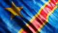 Democratic Republic of the Congo National Flag Grunge