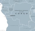 Democratic Republic of the Congo political map