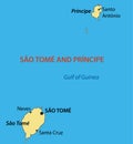 Democratic Republic of Sao Tome and Principe - vector map