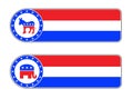 Democratic and Republican icon
