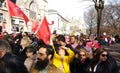 Democratic Socialists of America, Women`s March, NYC, NY, USA Royalty Free Stock Photo