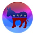 Democrats elections button