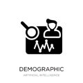 demographic icon in trendy design style. demographic icon isolated on white background. demographic vector icon simple and modern