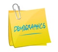 demographics post it illustration design