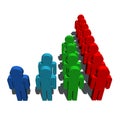 Demography population symbol Royalty Free Stock Photo