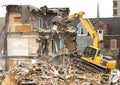 Demolishing A Building Royalty Free Stock Photo
