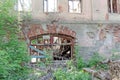 Demolition of an abandoned residential stone two-story house on Sovetskaya Street 2A.