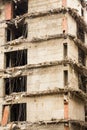 Demolition of a building Royalty Free Stock Photo