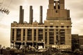 Demolition Of Coal Power Plant In Michigan Royalty Free Stock Photo
