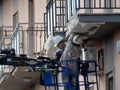 Demolition of cornices