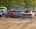 Demolition derby Royalty Free Stock Photo