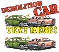 Demolition derby Royalty Free Stock Photo