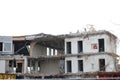 Demolition of the municipality office of Zuidplas including town hall in Nieuwerkerk aan den IJssel, the Netherlands