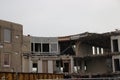 Demolition of the municipality office of Zuidplas including town hall in Nieuwerkerk aan den IJssel, the Netherlands