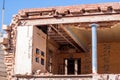 Demolition of an old building Royalty Free Stock Photo