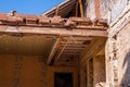 Demolition of an old building Royalty Free Stock Photo