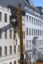 demolition of an old building construction site in Vienna
