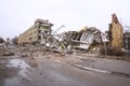 Demolition of the old factory building Royalty Free Stock Photo