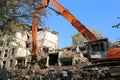 Demolition old house Royalty Free Stock Photo