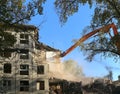 Demolition old house Royalty Free Stock Photo