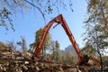 Demolition old house Royalty Free Stock Photo