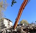 Demolition old house Royalty Free Stock Photo