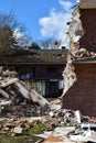 Demolition of old houses in Erkelenz Royalty Free Stock Photo