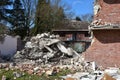 Demolition of old houses in Erkelenz Royalty Free Stock Photo