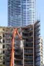 Demolition of an older apartment building