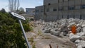 Demolition works of an antique building in Mallorca