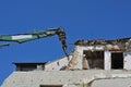 Demolition works at a building