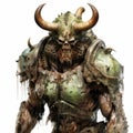 Decayed Spacemarine: Ultra Realistic Portrait Of A Plague-ridden Creature