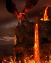 Demon Devil Flames of Hell Royalty Free Stock Photo