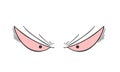 Demon eyes draw Royalty Free Stock Photo