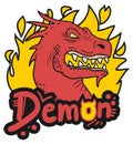 Demon fire Royalty Free Stock Photo