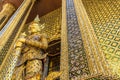 Demon guardian, Grand Palace & Temple of the Emerald Buddha, Bangkok, Thailand Royalty Free Stock Photo