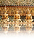 Demon Guardian Statues at Wat Phra Kaew Royalty Free Stock Photo